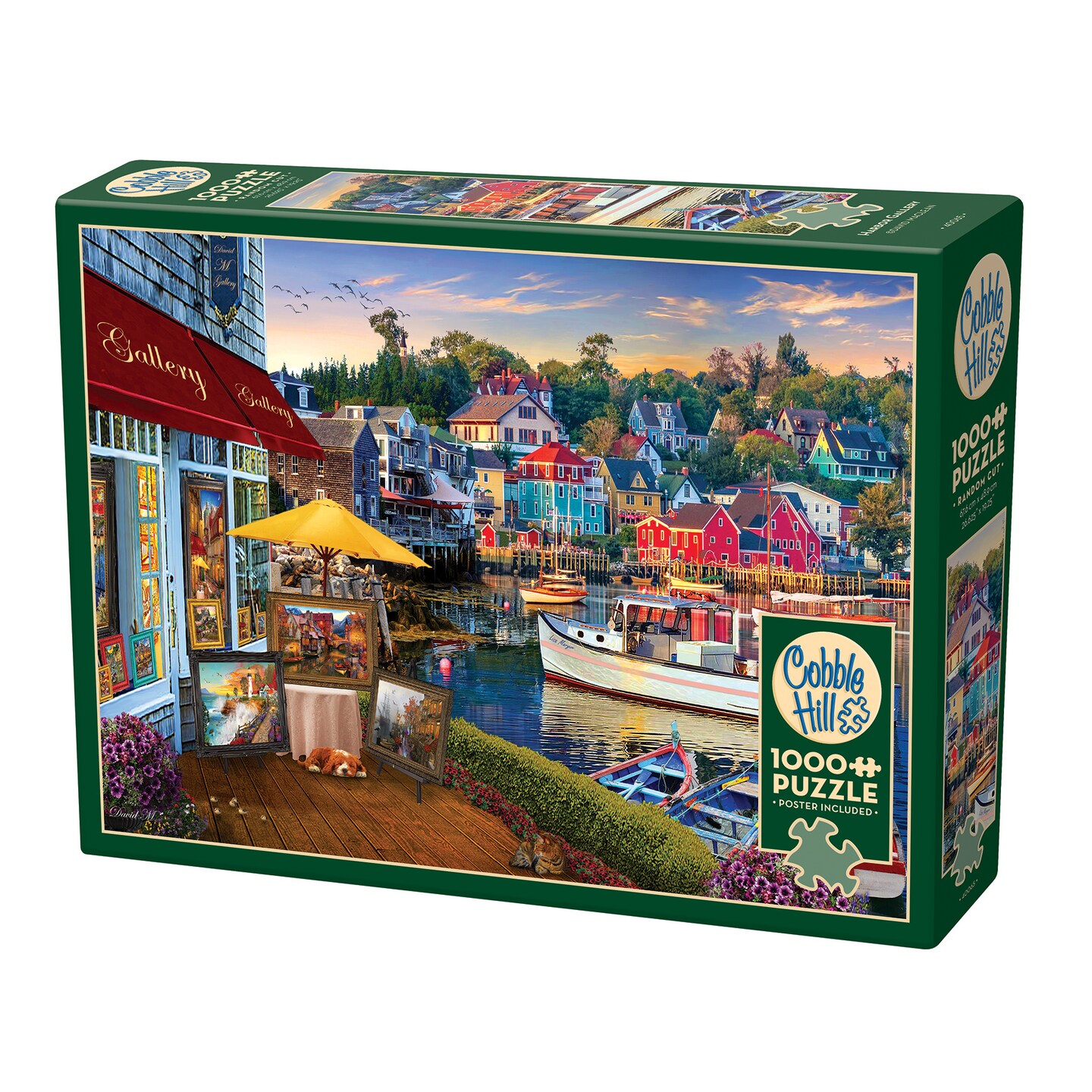 Cobble Hill 1000 Piece Puzzle: Harbor Gallery - Reference Poster Included, High Quality Jigsaw, Earth Friendly Material