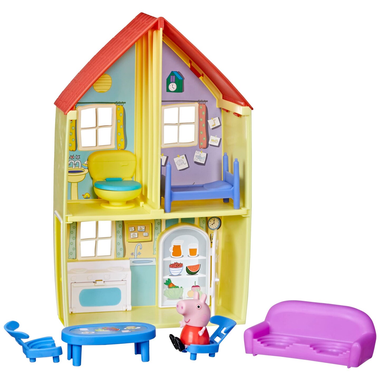 Peppa Pig Peppa’s Adventures Family House Playset, Includes Figure and ...