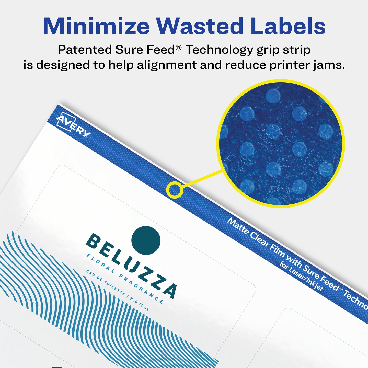 Avery Matte Clear Labels,  2&#x22; x 3-1/2&#x22; Rectangle