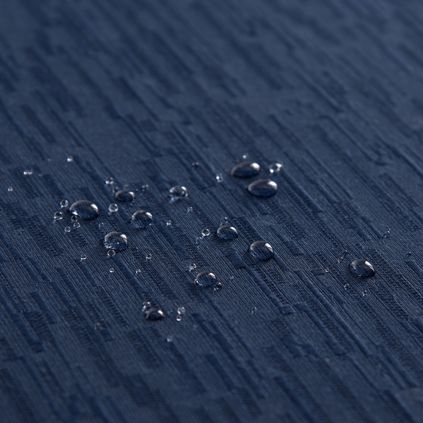 Threadmade Home Continental Solid Texture Water Resistant Tablecloth, Navy - 52"W x 70"L
