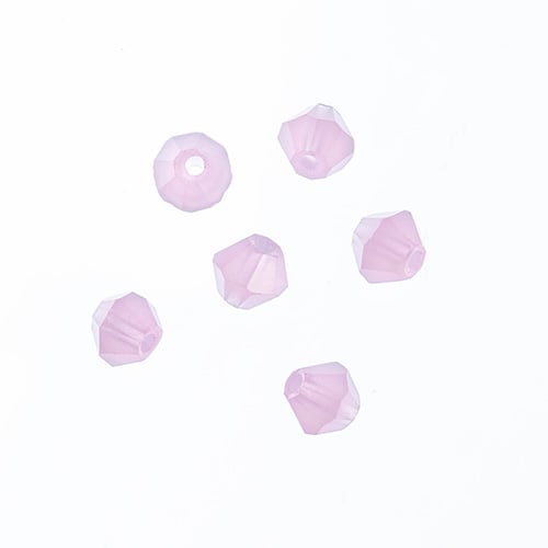 Crystal Lane DIY 2-Strand 7in Opaque Finish Glass Bicone Bead Strands