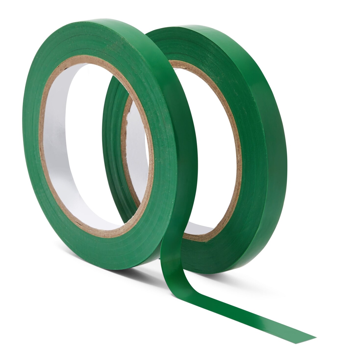 2 Rolls Vinyl Pinstripe Tape, 1/2-Inch x 36 Yards Gym Floor Tape for Marking Vehicles, Warehouse Grid Lines, Construction Sites (0.16mm, Kelley Green)