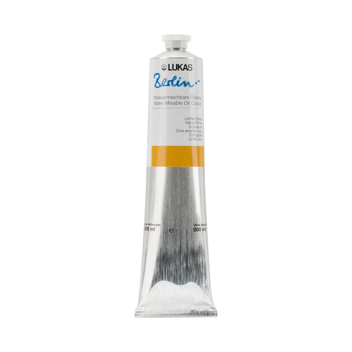 Lukas Berlin Pro Artists Water Mixable Oil Paint, Smooth Consistency with Beeswax, Lightfast Pigments, Quick Drying, Easy Clean-Up, Eco-Friendly, Professional Quality, 40 Color Range