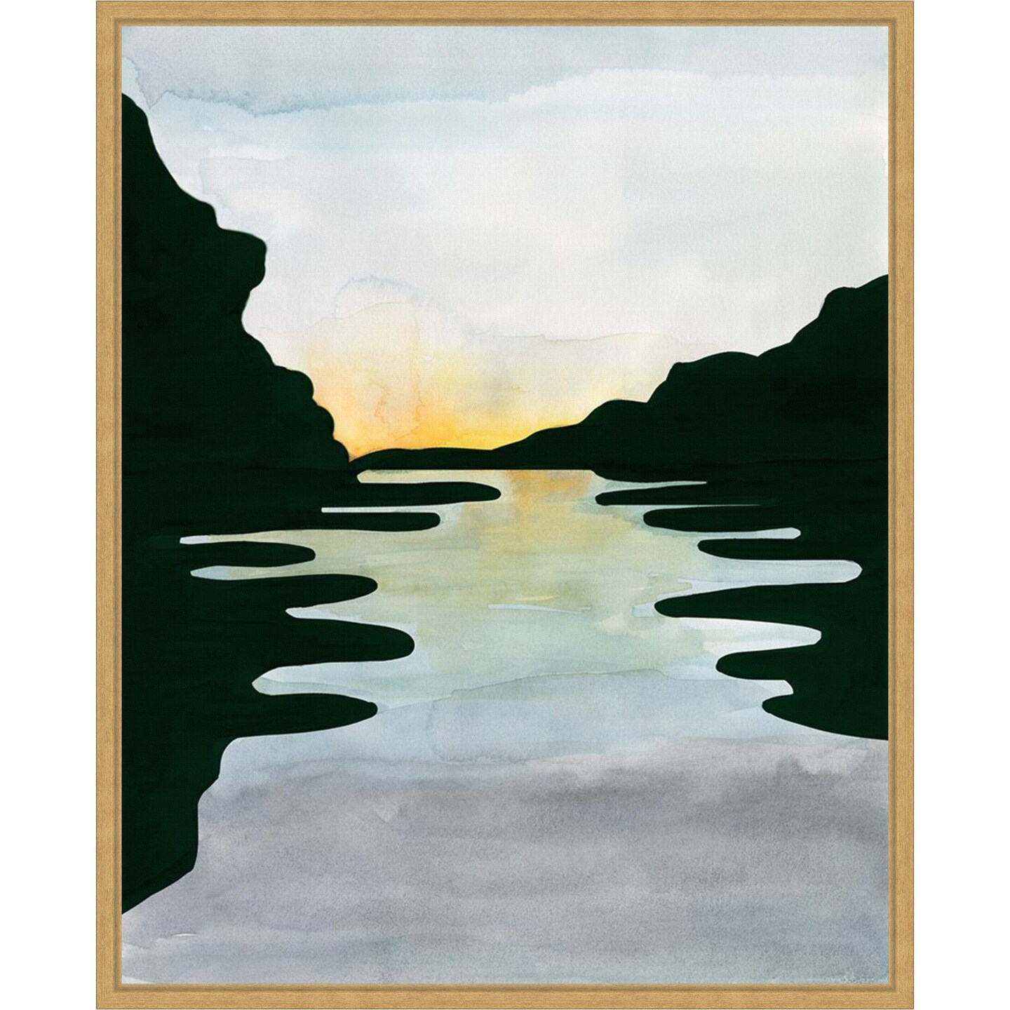 Elizabeths River I by Alicia Longley Framed Canvas Wall Art