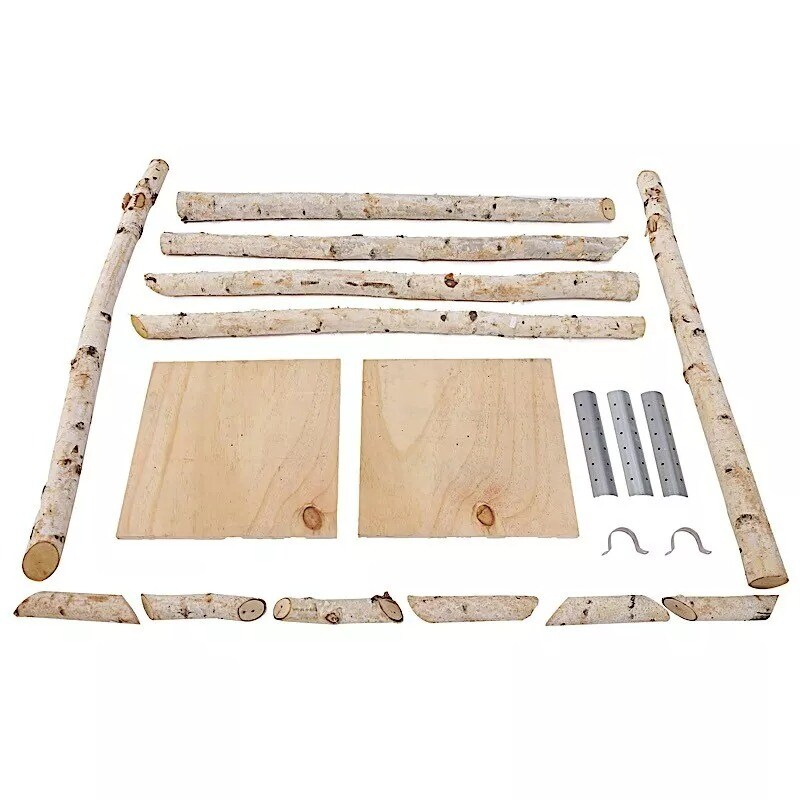 7.5 feet Natural Birch Wood Square BACKDROP STAND Wedding Arch Party Decorations