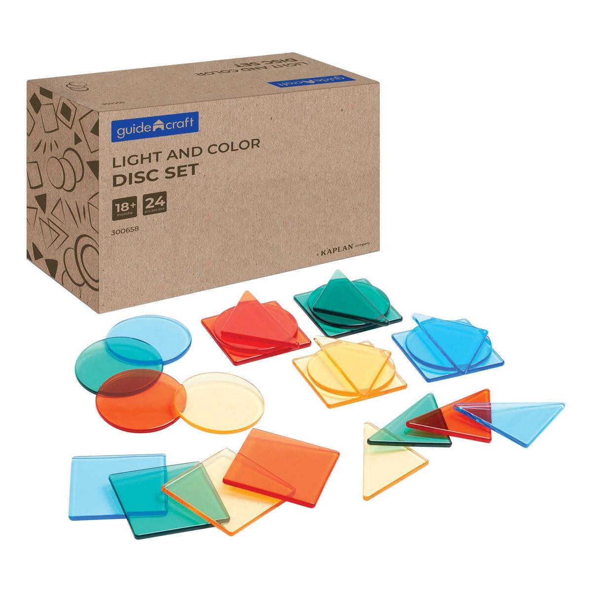 Kaplan Early Learning Company Light and Color Disc Set - 24 Pieces ...