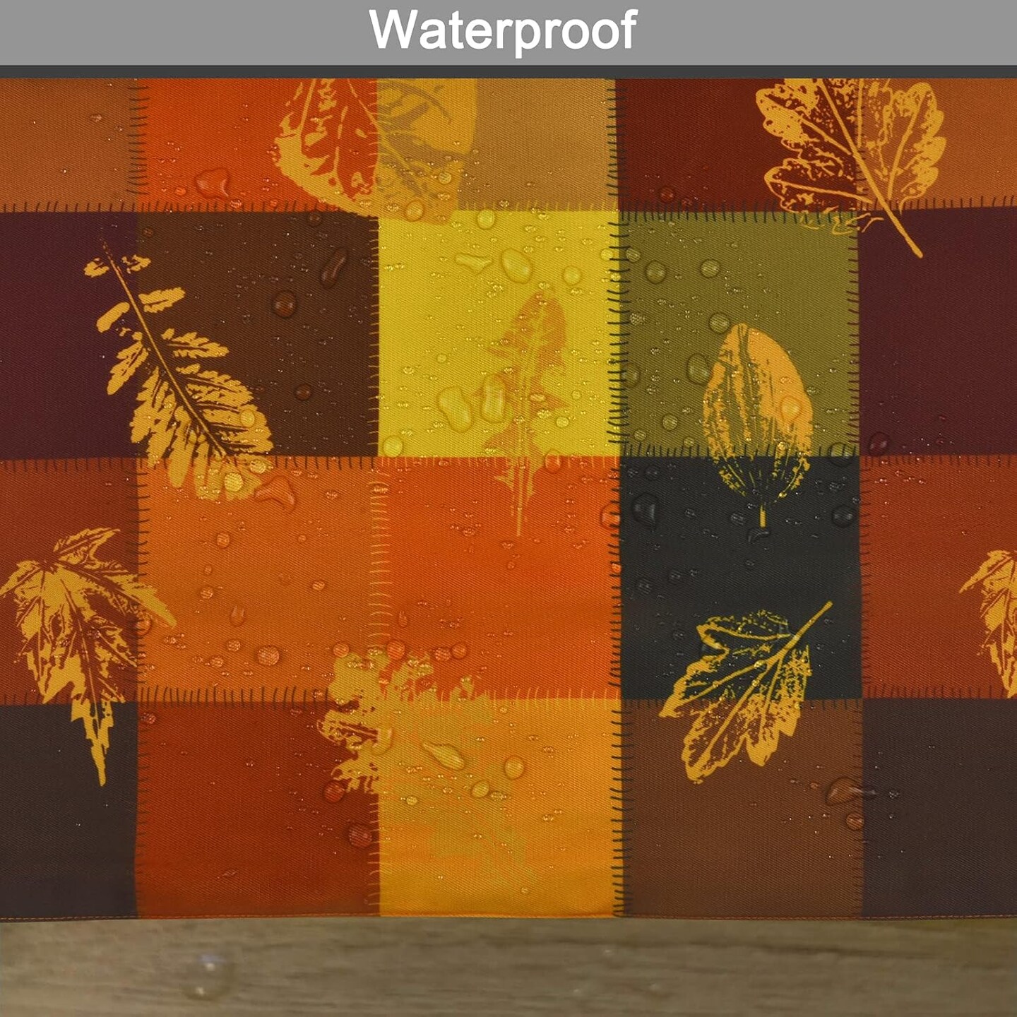 8 Pcs Thanksgiving Fall Placemats Set(orange)