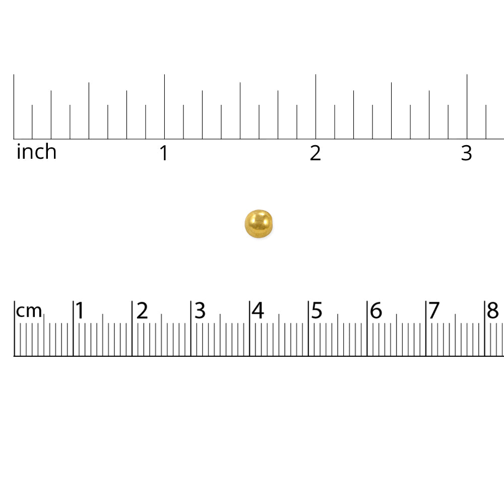 JewelrySupply Memory Wire End Caps 5mm Gold Plated (Package of 10)