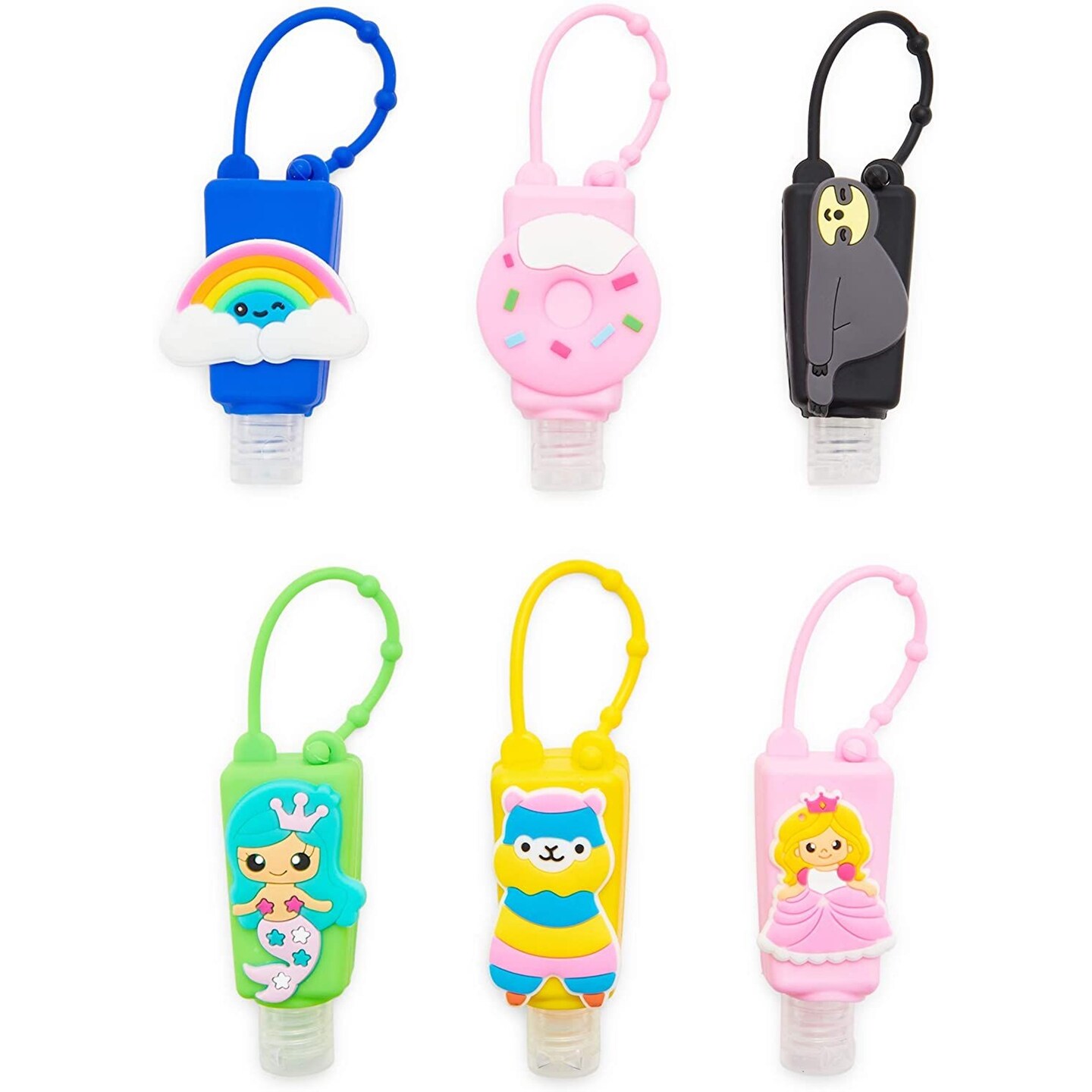 Empty Travel Size Bottle and Keychain Holder, Refillable Containers (1 oz, 12 Pack)