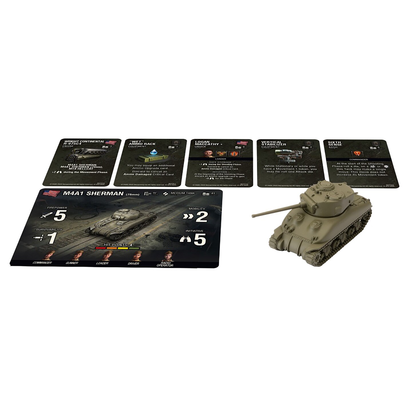 World of Tanks: Miniatures Game Wave 5 Tank - American (M4A1 76mm Sherman)
