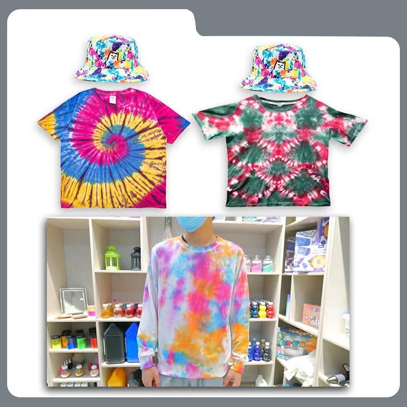 26 Colors Tie Dye Powder, Rainbow Tie Dye Powder Fabric Dye for Tie Dying, Tie Dye Kits DIY Coloring Party Supplies Suitable for Children Adult (26 Colors)
