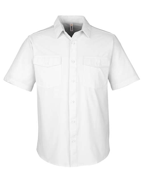 CORE365 Men’s Ultra UVP Short Sleeve Shirt Marina Style with Mesh Lining