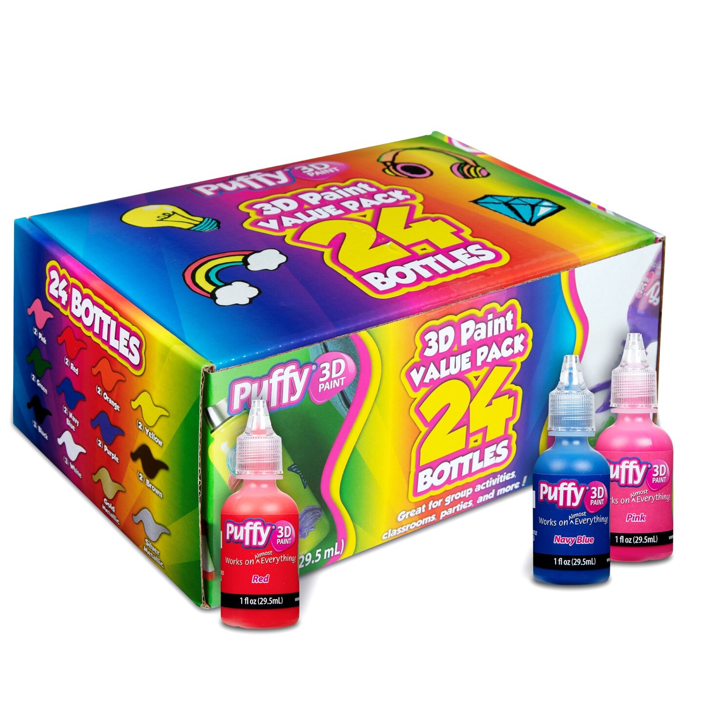 Puffy 3D Paint Value 24 Pack
