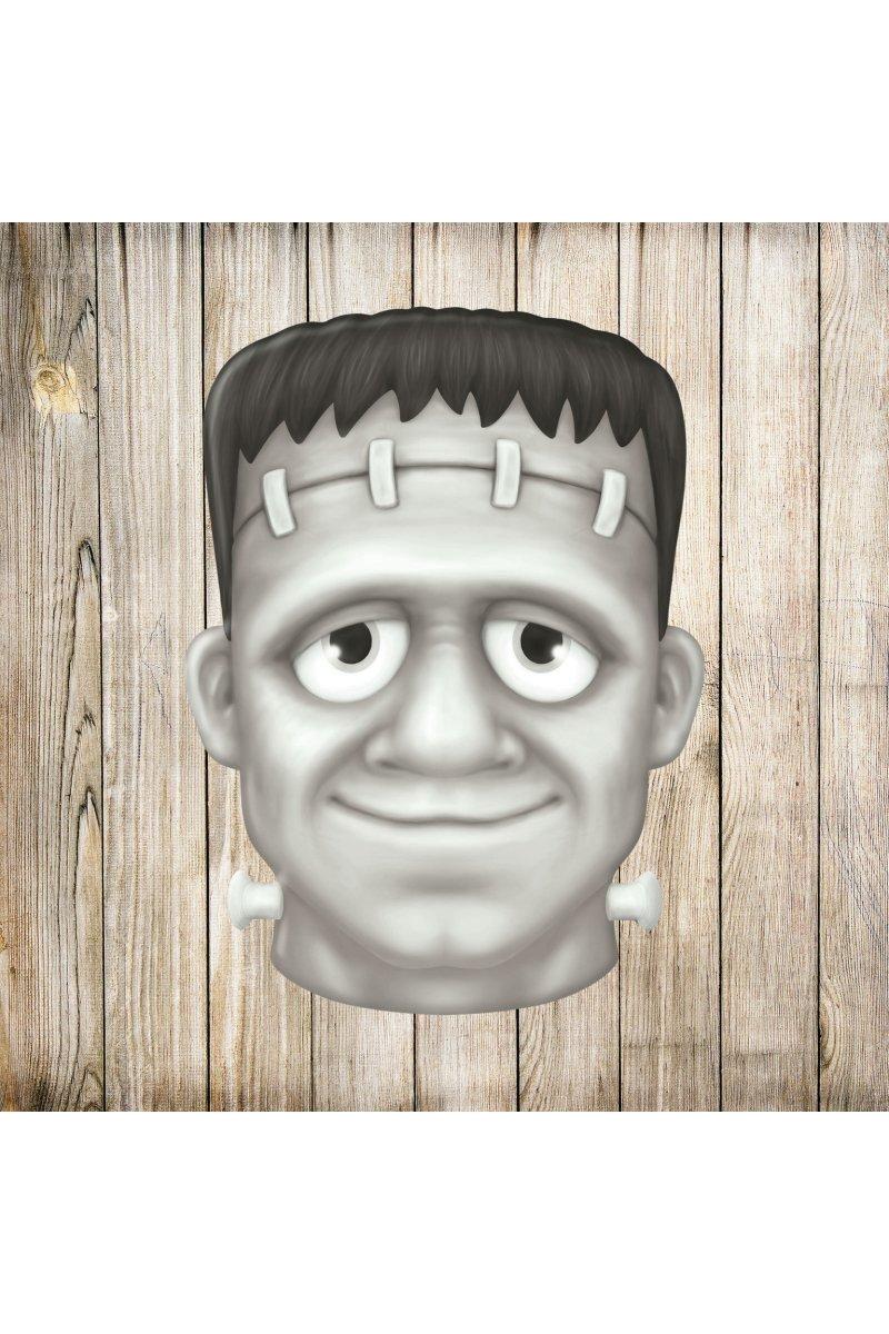 12&#x22; Metal Embossed Sign: Frankenstein (Black)