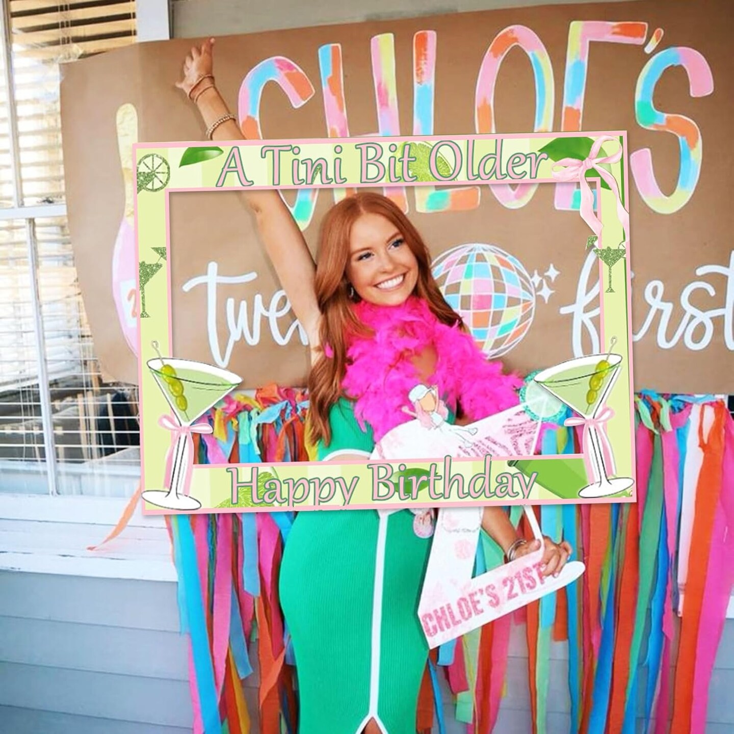 A Tini Bit Older Birthday Party Booth Props Frame Martini Bar Party Decorations Party Supplies Weenies and Tinis Decor for Bachelorette Party Martini Birthday
