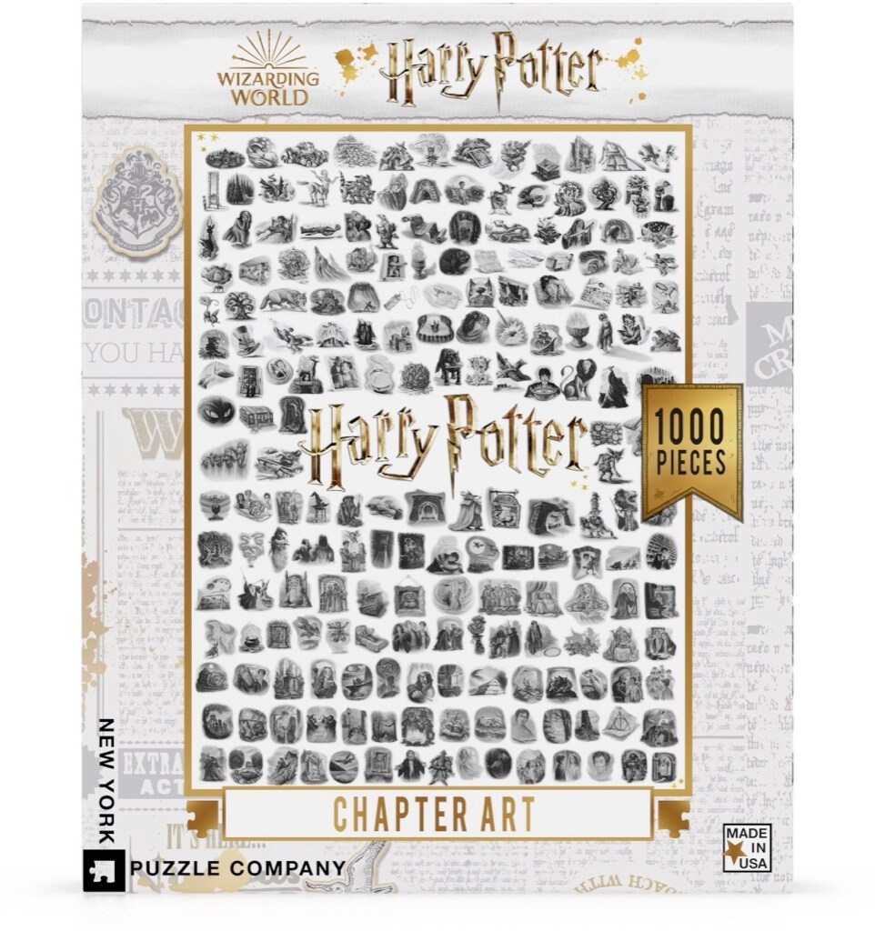 New York Puzzle Company Chapter Art 1000 Piece Piece Jigsaw Puzzle