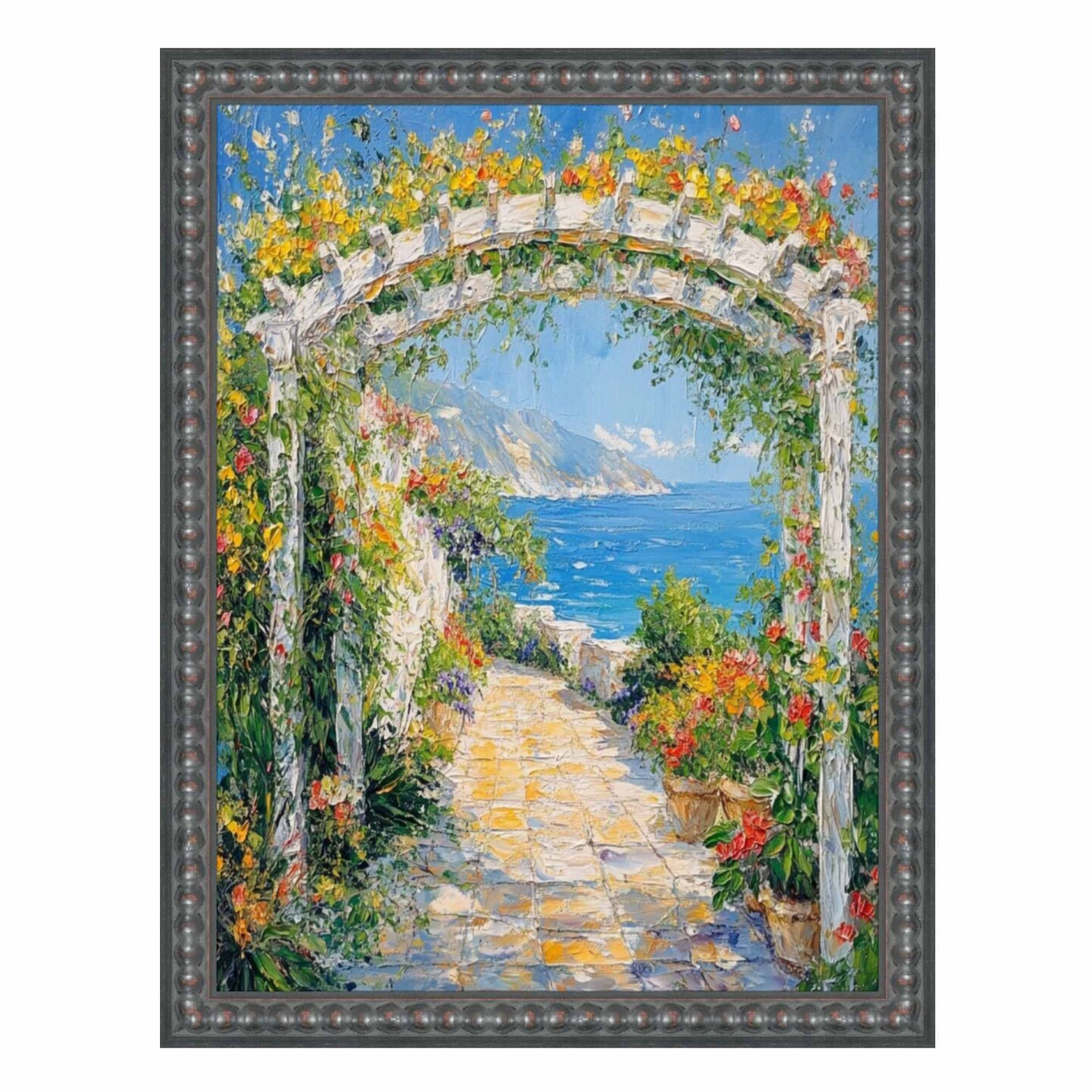 Slim Gotham Black Beaded Picture Frame 20x28 frame