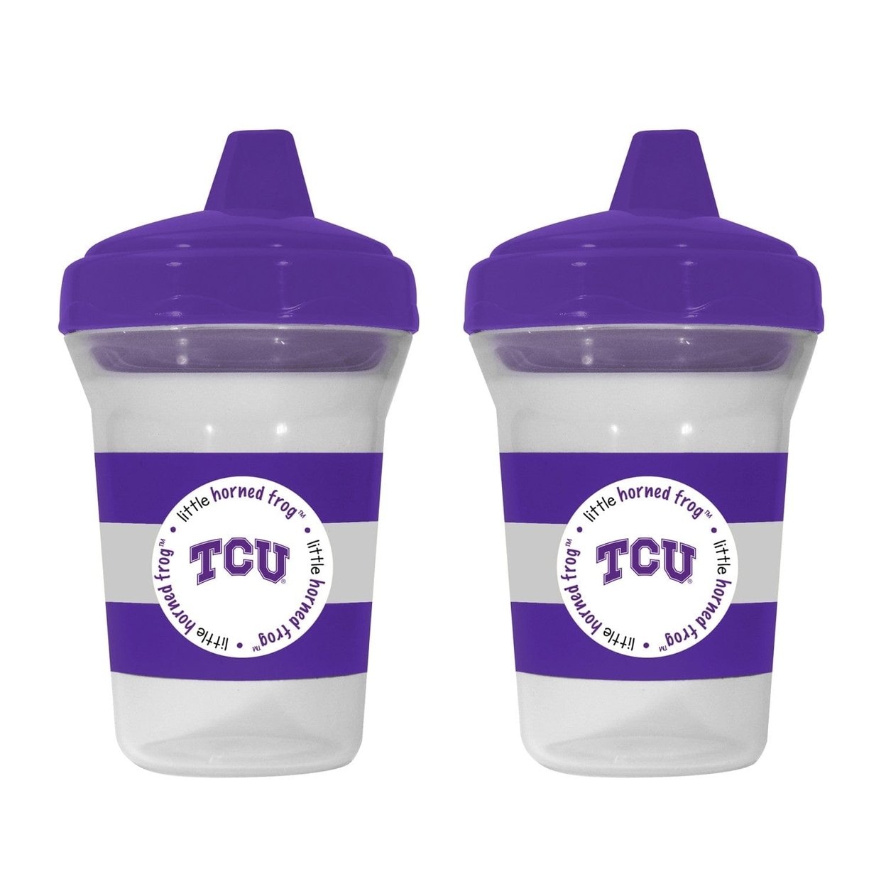 Tcu Horned Frogs Sippy Cup 2-Pack Bpa-Free Shatterproof Dishwasher Safe 9Oz