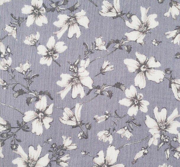 1 Yard Ash Gray Rayon Crinkle Fabric Lightweight Pleated Texture for Modern Dresses Elegant Blouses and Casual Skirts 50/52 Inch Width