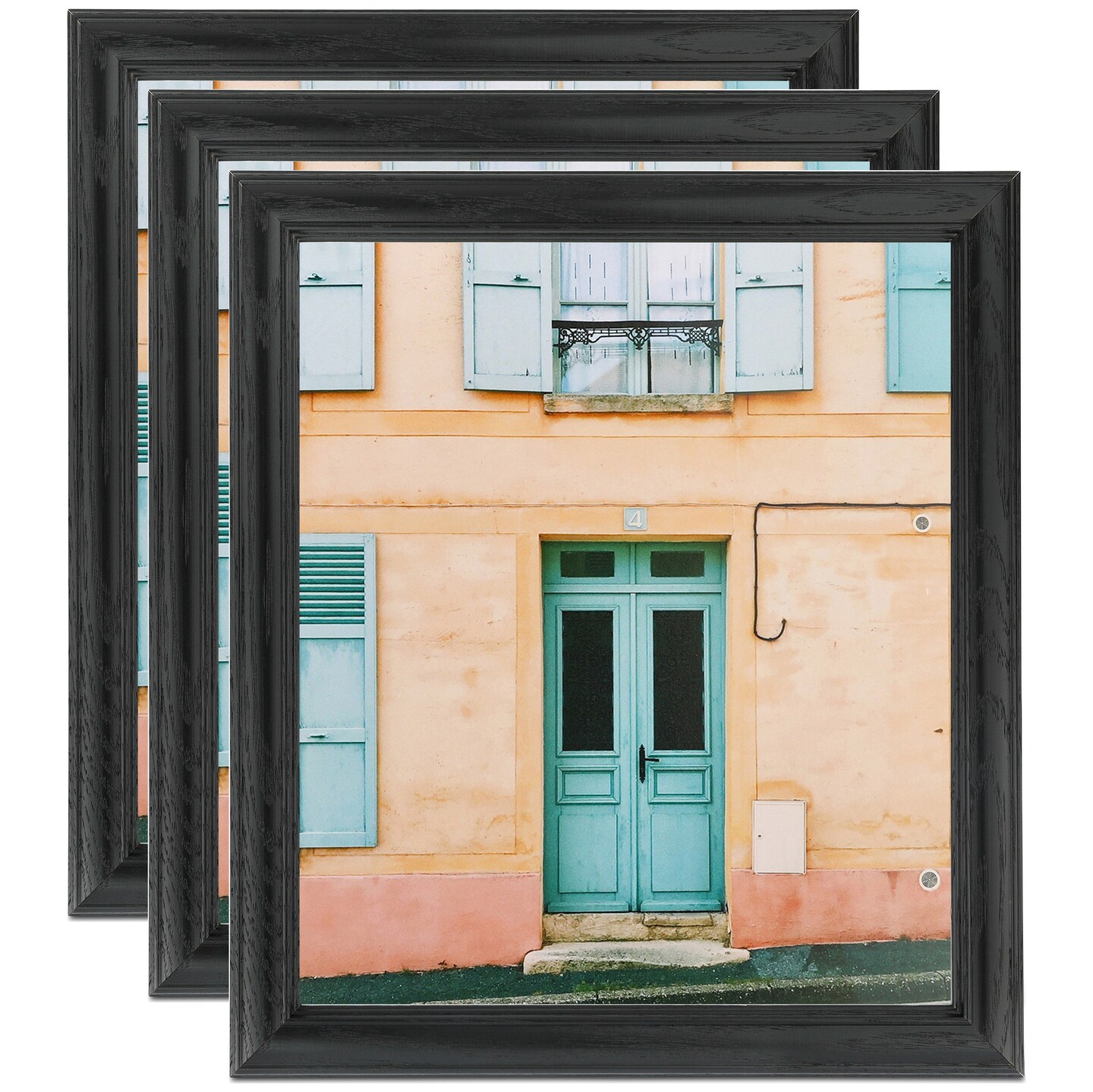 ArtToFrames 8x12 Inch Traditional Picture Frame, Multi Pack, Comes with Regular Glass (WOMPack-8-8x12)