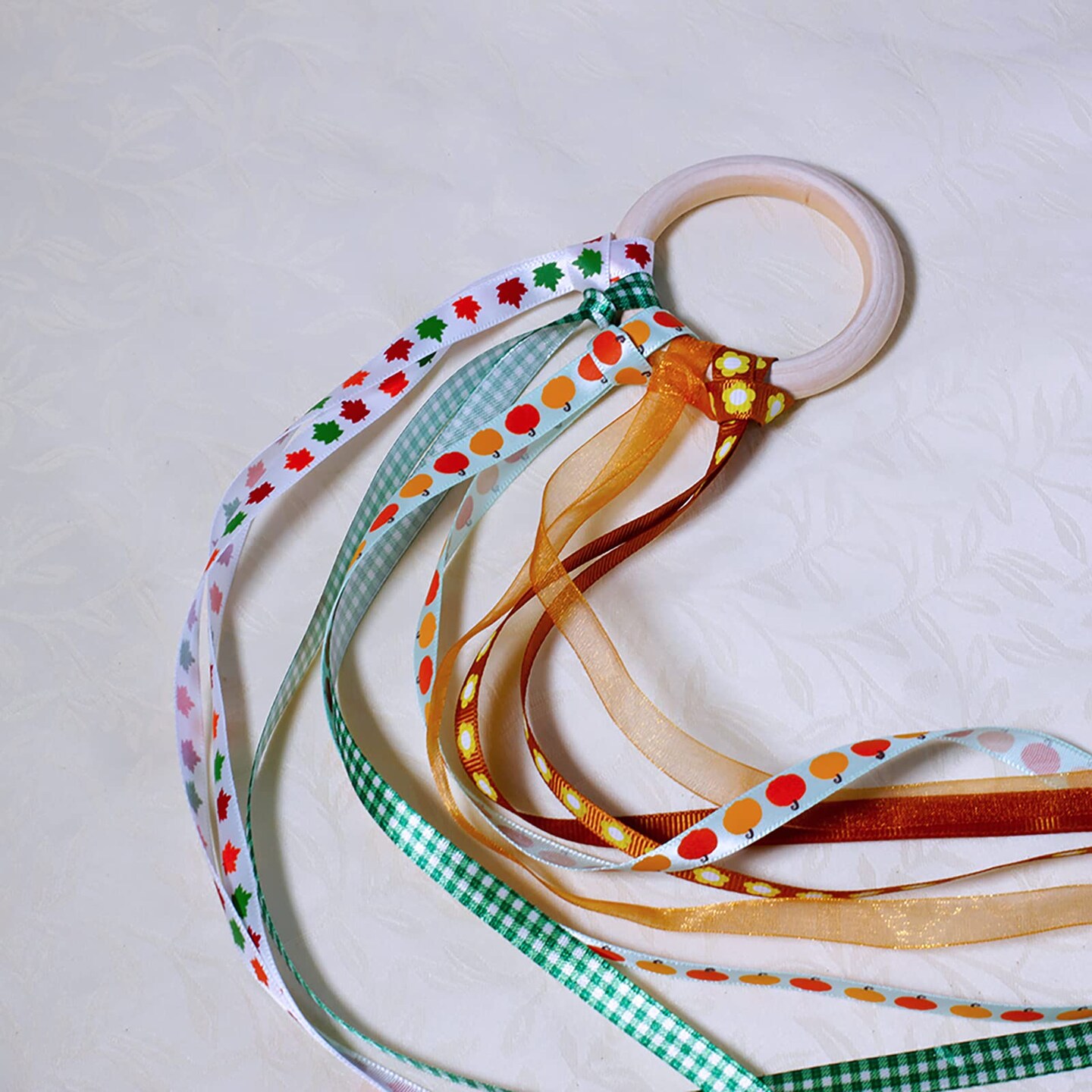 18 Rolls Fall Ribbons Bulk Trims Printed Grosgrain Ribbons Multicolor Satin Ribbons Organza Ribbons Velvet Ribbon 3/8&#x22; Wide for Craft Gift Wrapping Autumn Holiday Wedding Festival Season Party