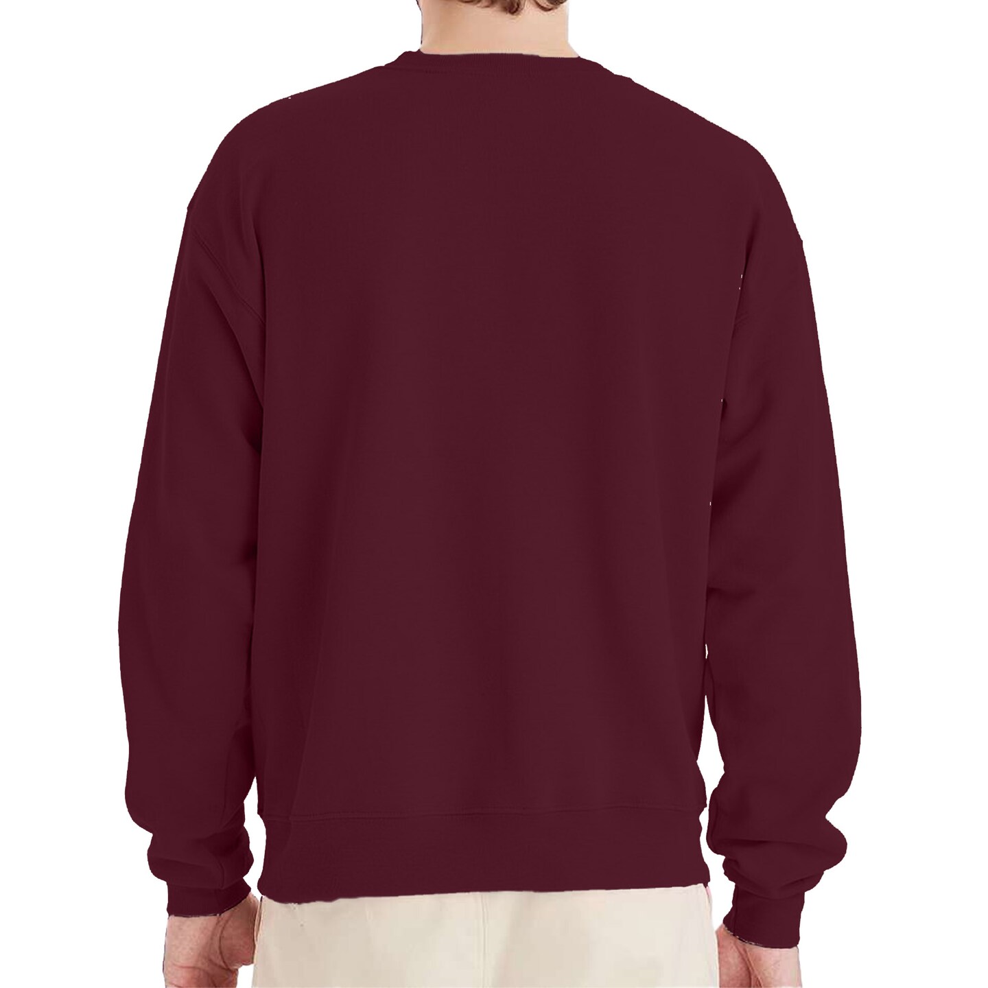 Hanes EcoSmart Unisex Crewneck Sweatshirt P160 Cotton-Poly Blend Fleece for Crafts