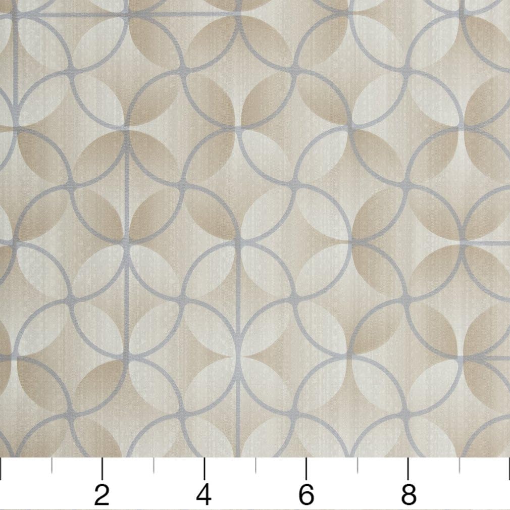 Natural Grey Stain Resistant Performance Pet Friendly Abstract Vinyl Upholstery Fabric by The Yard - SKU: Marvin Iceberg