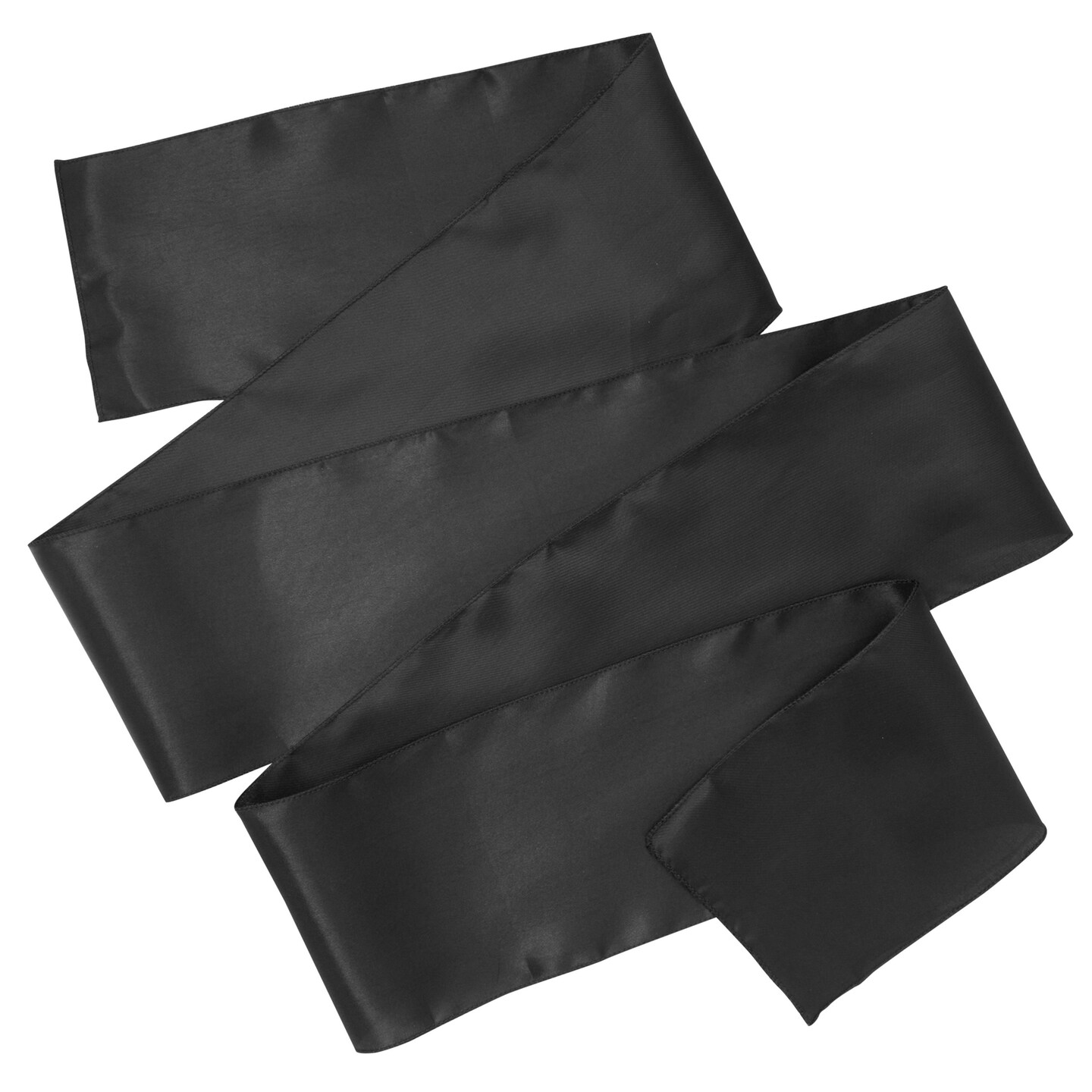 12 Pack Black Chair Sashes for Wedding Reception, Baby Shower, Birthday Party (7 x 108 In)
