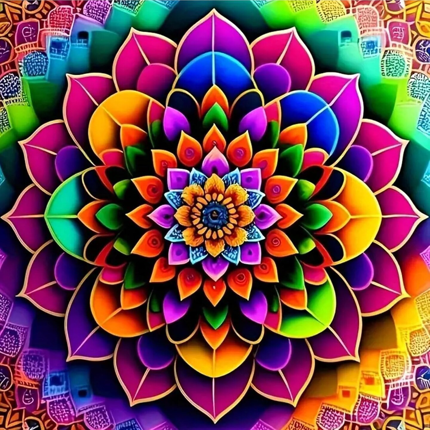 DIY 5D Diamond Painting Kits for Adults Diamond Art Mandala Flowers Floral Diamond Painting Full Drill Crystal Rhinestone Embroidery Craft Kits for Home Wall Decor Gifts 11.8x11.8inch