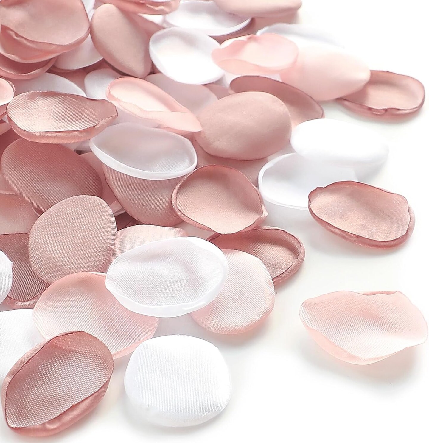300pcs Rose Petals Dusty Rose Blush Faux Silk Flower Petals for Wedding Flower Girl Basket Aisle Scatter Dinner Table Centerpieces Party Confetti Bridal Shower Romantic Night Decoration