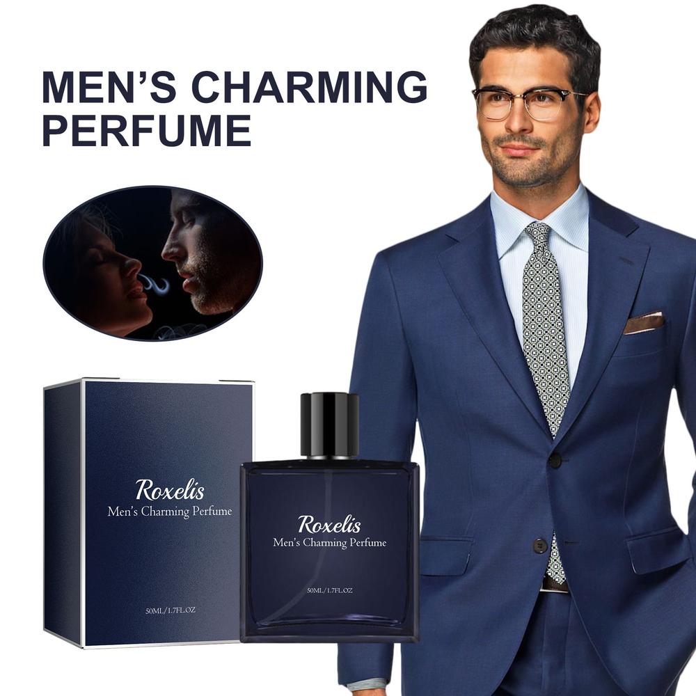 Roxelis - Black - Men's Charm Fragrance for Lasting Confidence and Romance - 1 Piece