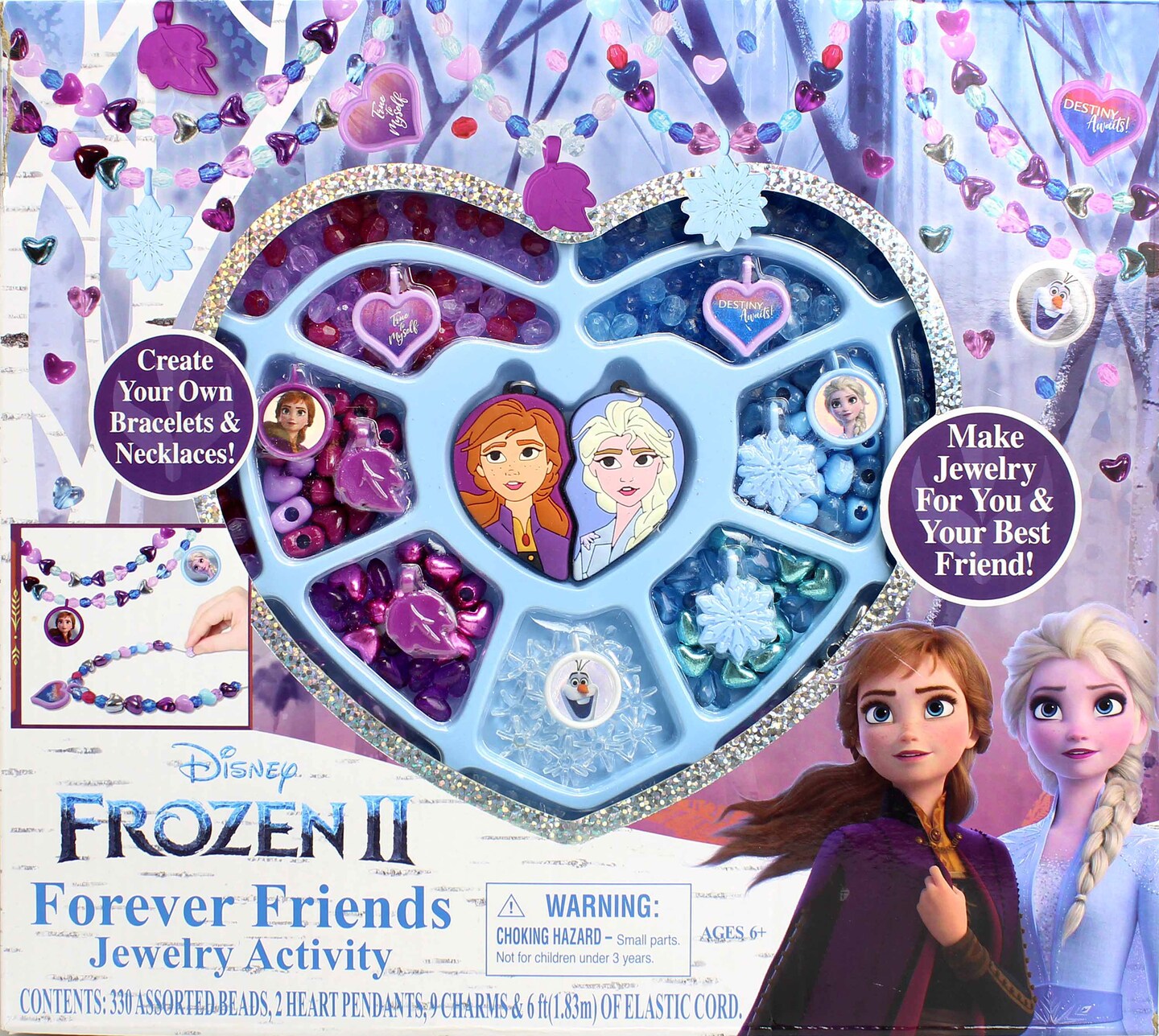 Frozen 2 Forever Friends Best Friends Jewelry Activity w/ 300 Beads