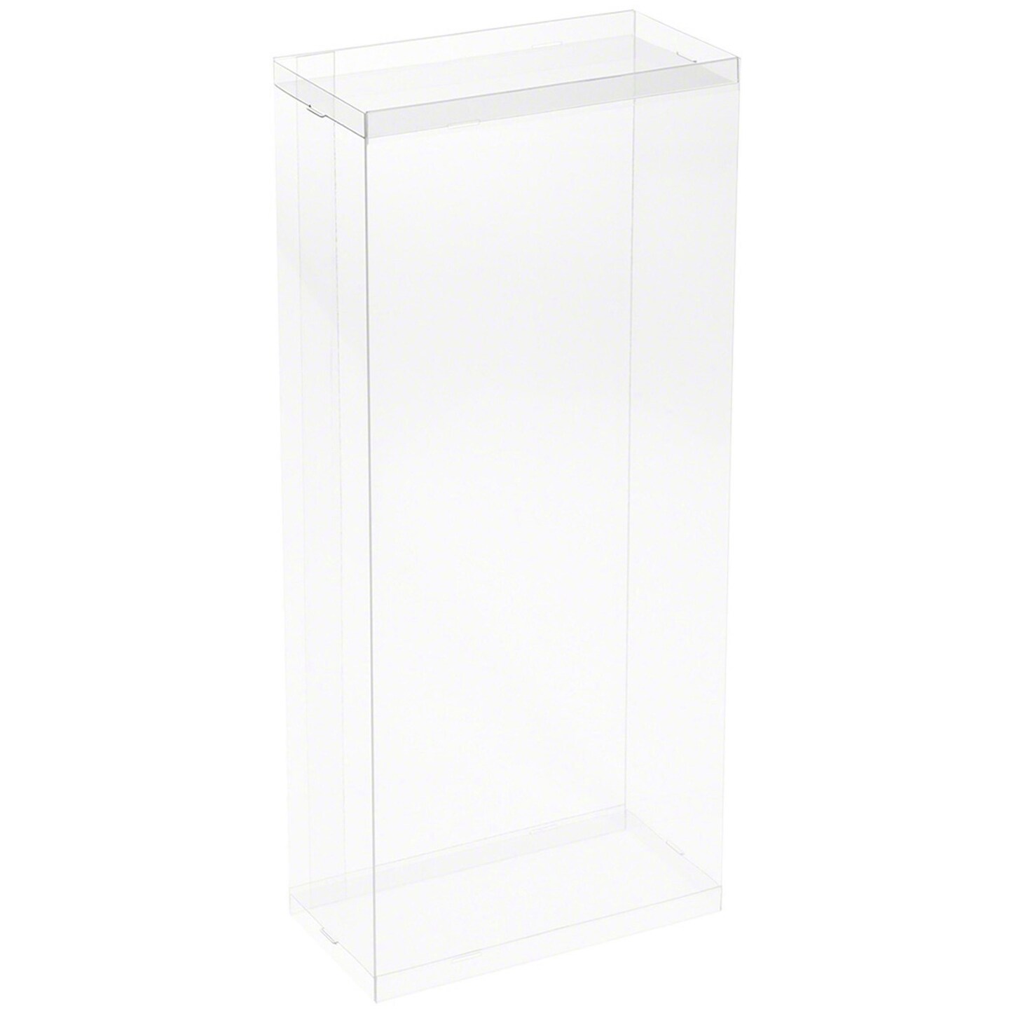DollSafe Clear Folding Display Box for Extra Large 11-12.5 inch Dolls and Action Figures, 6&#x22; W x 3&#x22; D x 13&#x22; H