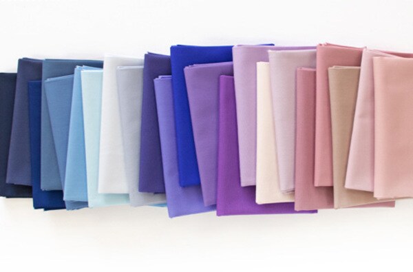 Pure Solids Fat Quarter Bundle in Crystallizing by  for Art Gallery (CB-PFQ506)