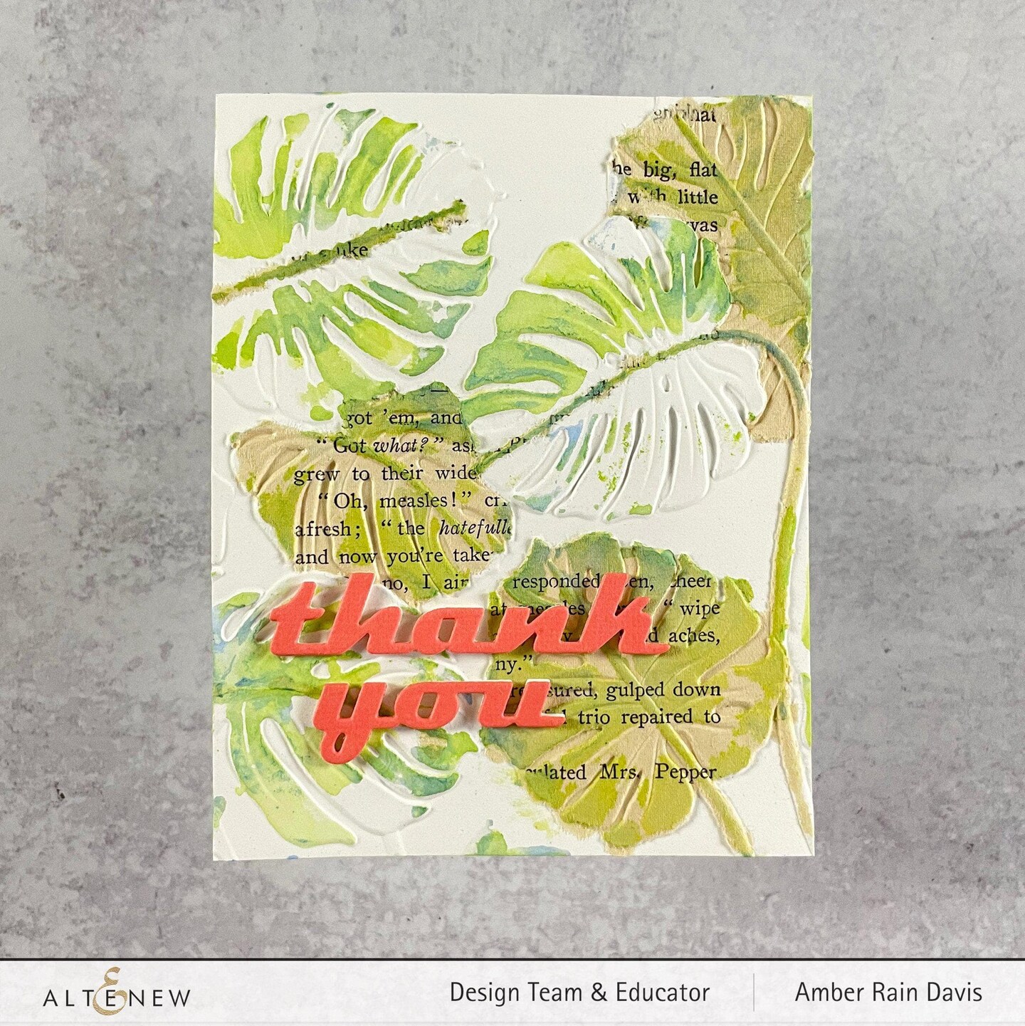 Monstera Leaves 3D Embossing Folder
