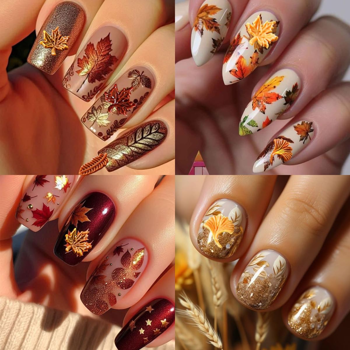 3D Maple Leaf Resin Molds Silicone Nail Tools Fallen Leaves