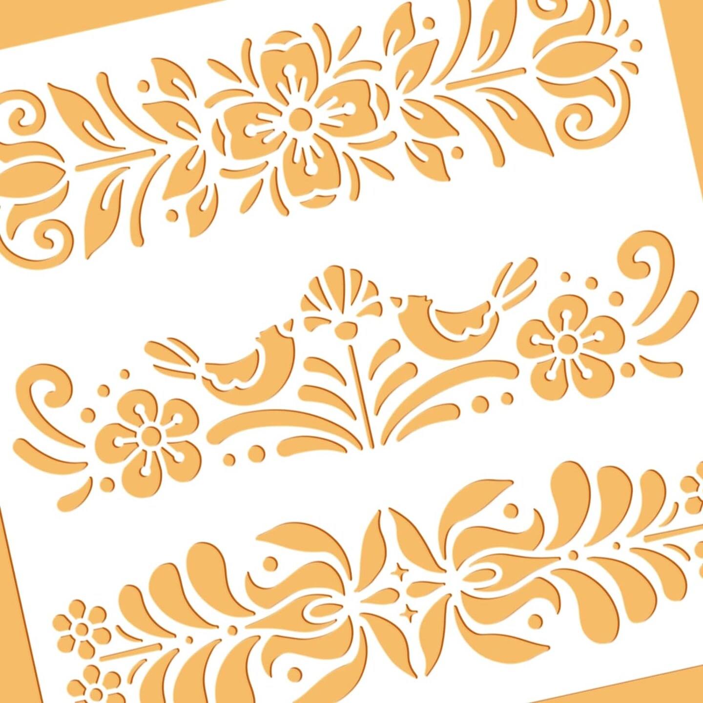 12x12inch - Plastic Folk Decorative Painting Stencil Templates