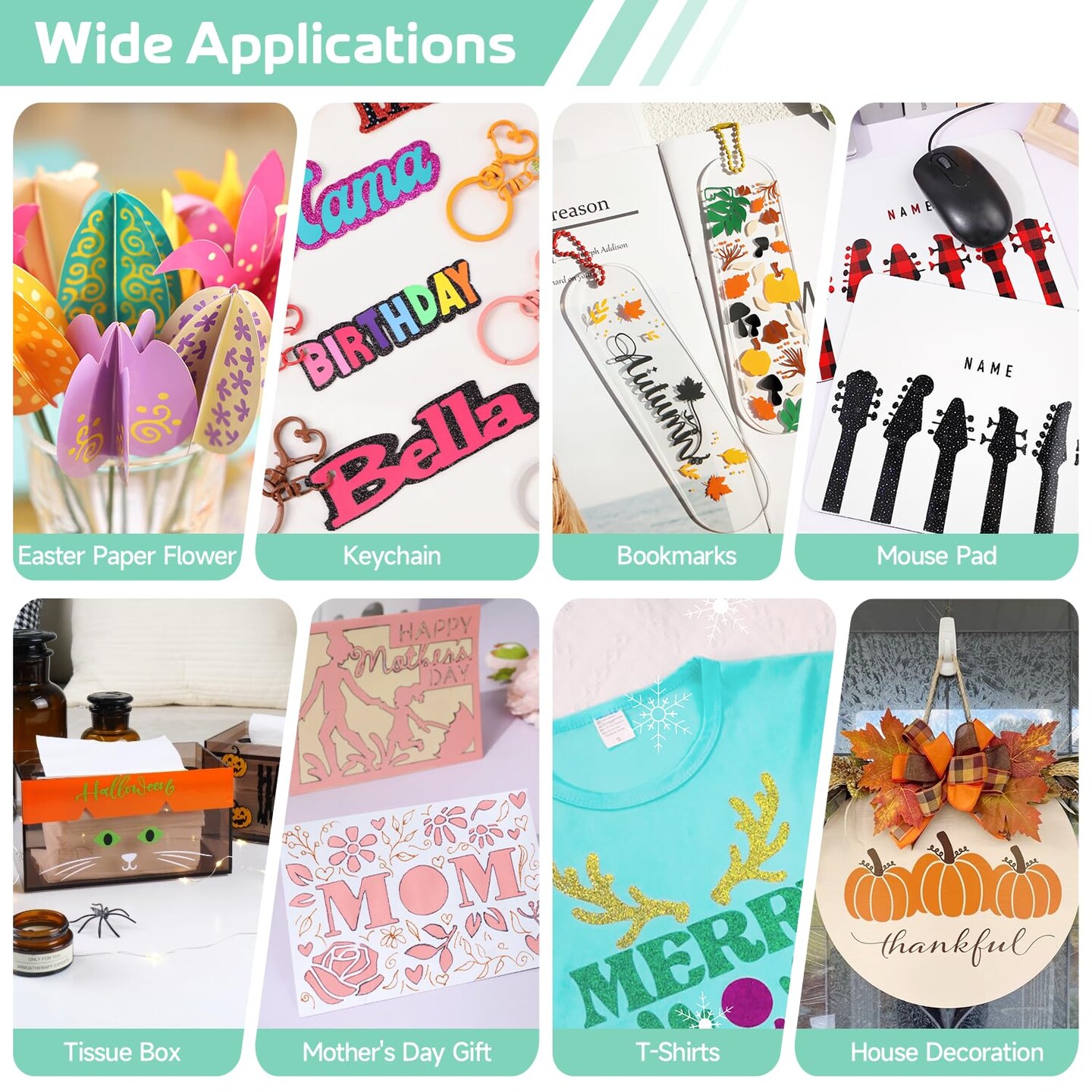 90-Piece Crafting Accessories Bundle for Cricut Maker &#x26; Explore Air &#x2013; Vinyl Sheets, Weeding Tools, Transfer Tape &#x26; DIY Starter Kit