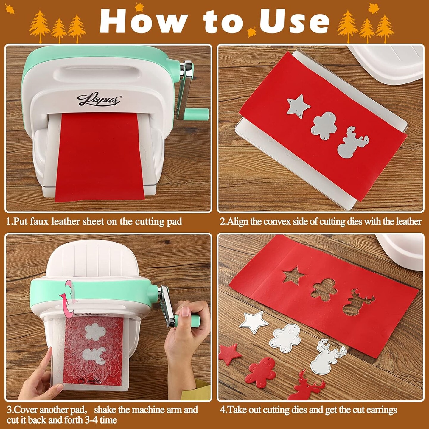 12 Pieces Thanksgiving Metal Cutting Dies Maple Leaf Metal Die Cuts
