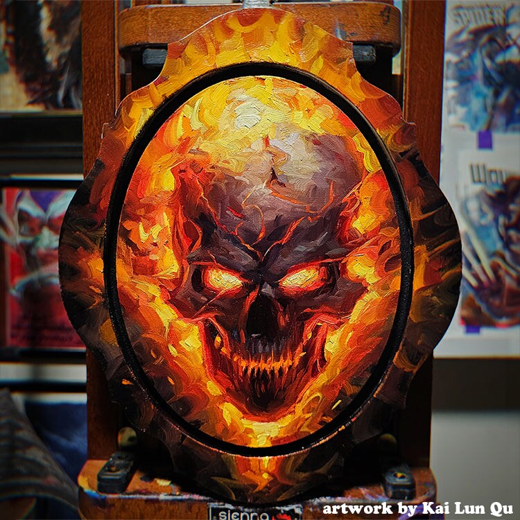 Trekell Gothic Portrait Floater Panel - Wooden Painting Canvas + Frame