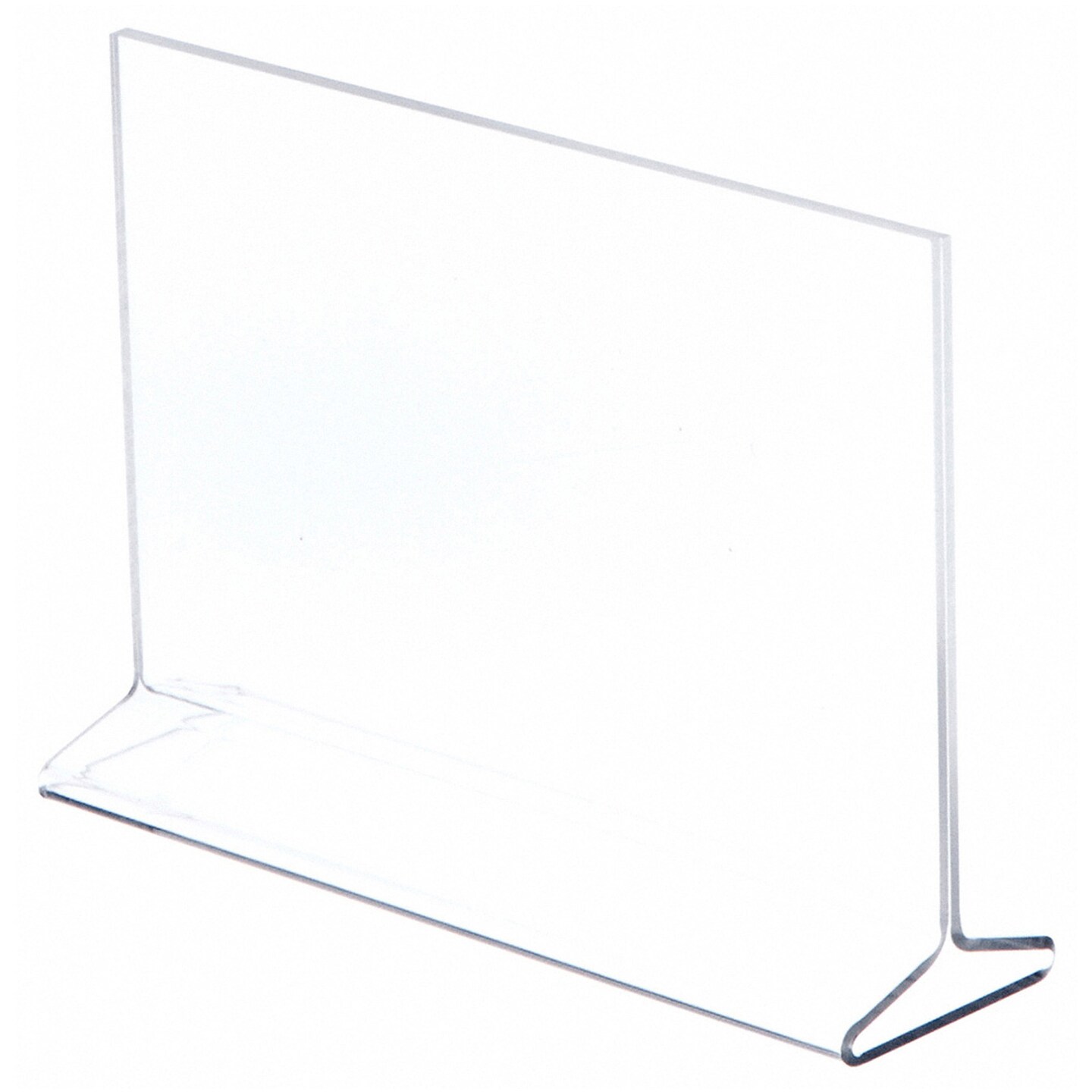 Plymor Clear Acrylic Sign Display / Literature Holder (Top-Load), 8.5" W x 5.5" H