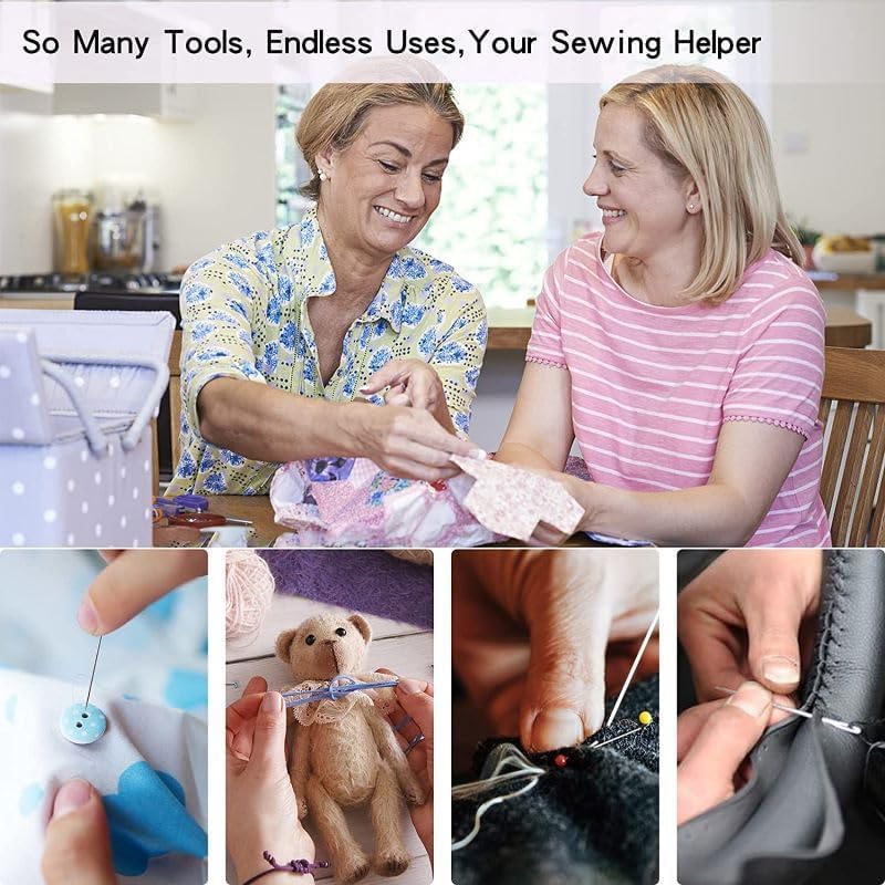 Sewing kit, 229 pcs Sewing Thread Accessories, Friendly for Beginner