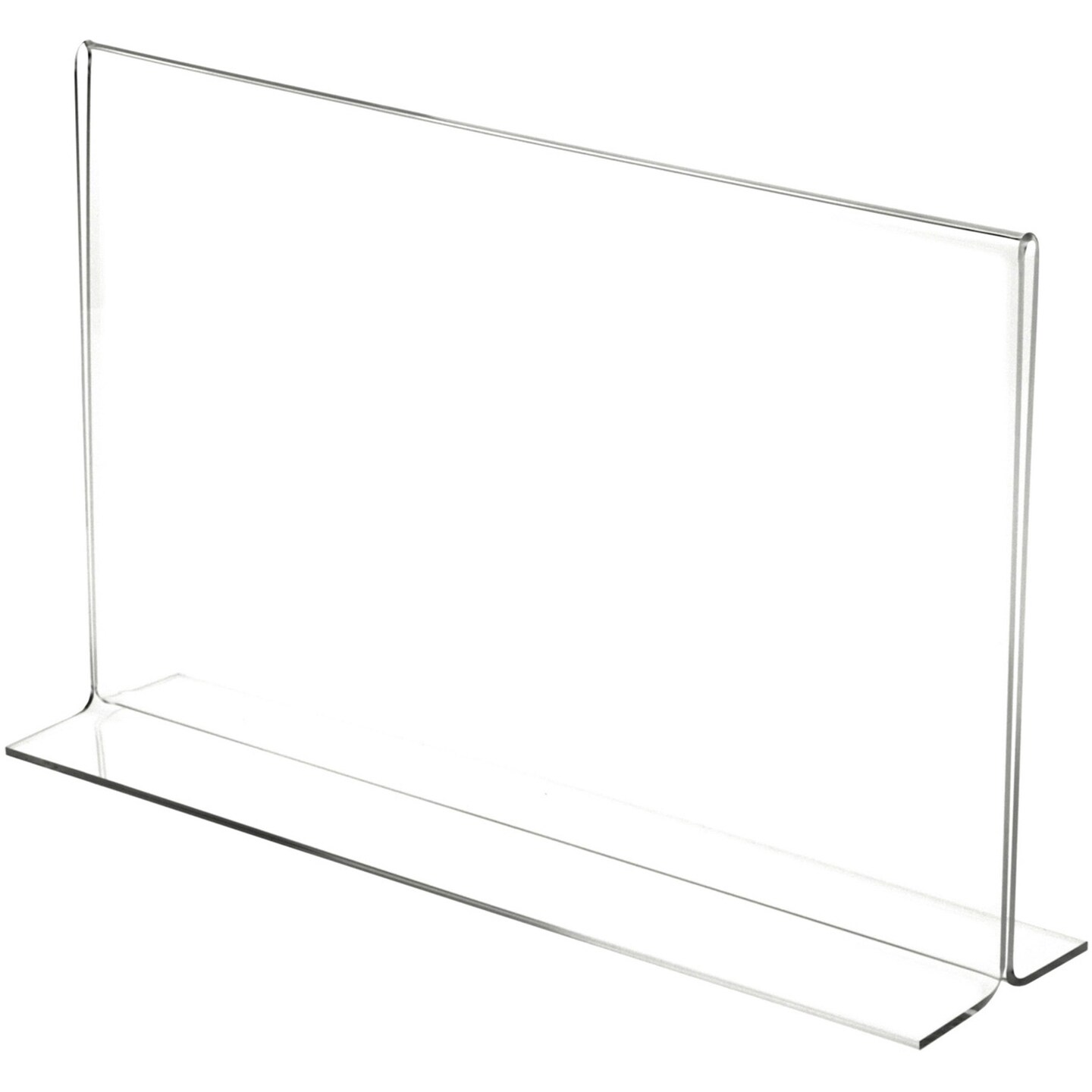 Plymor Clear Acrylic Sign Display / Literature Holder (Bottom-Load), 14" W x 8.5" H