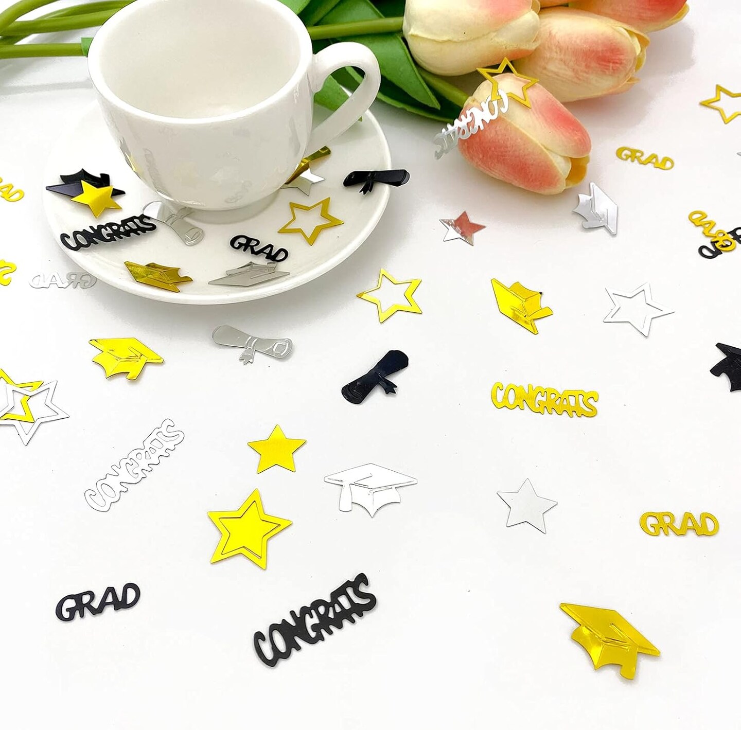 Graduation Confetti 2025 | Glitter Confetti Sprinkles for Party Table Scatters Decoration