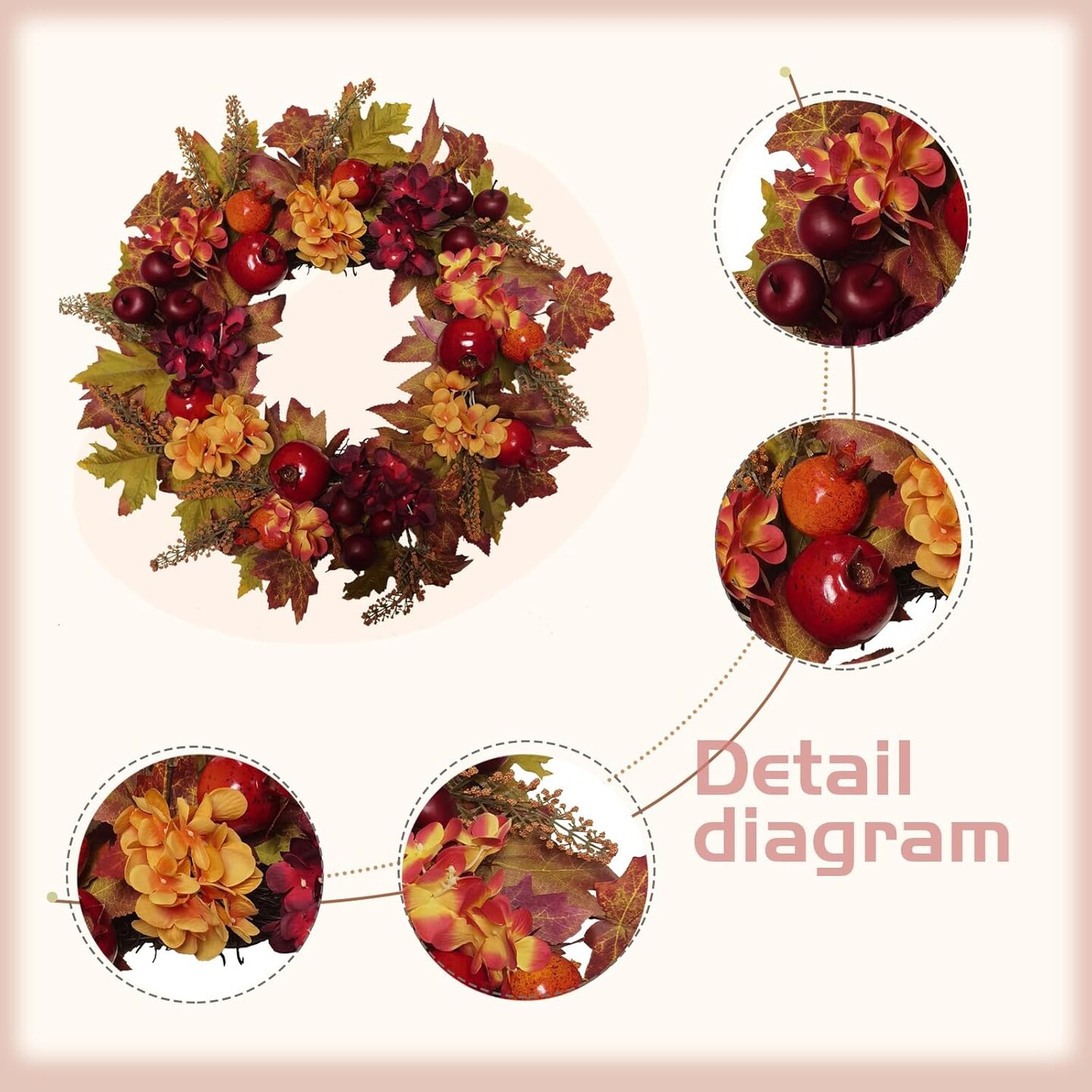 Fall Wreaths for Thanksgiving &#x26; Halloween