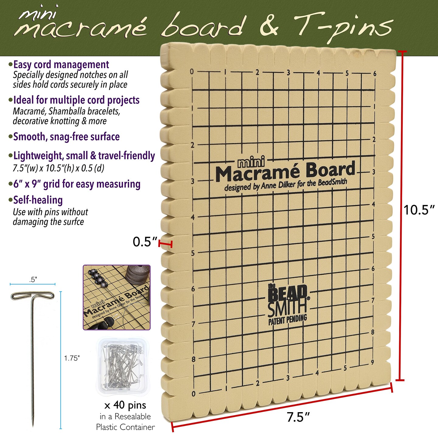 The Beadsmith Macrame Board