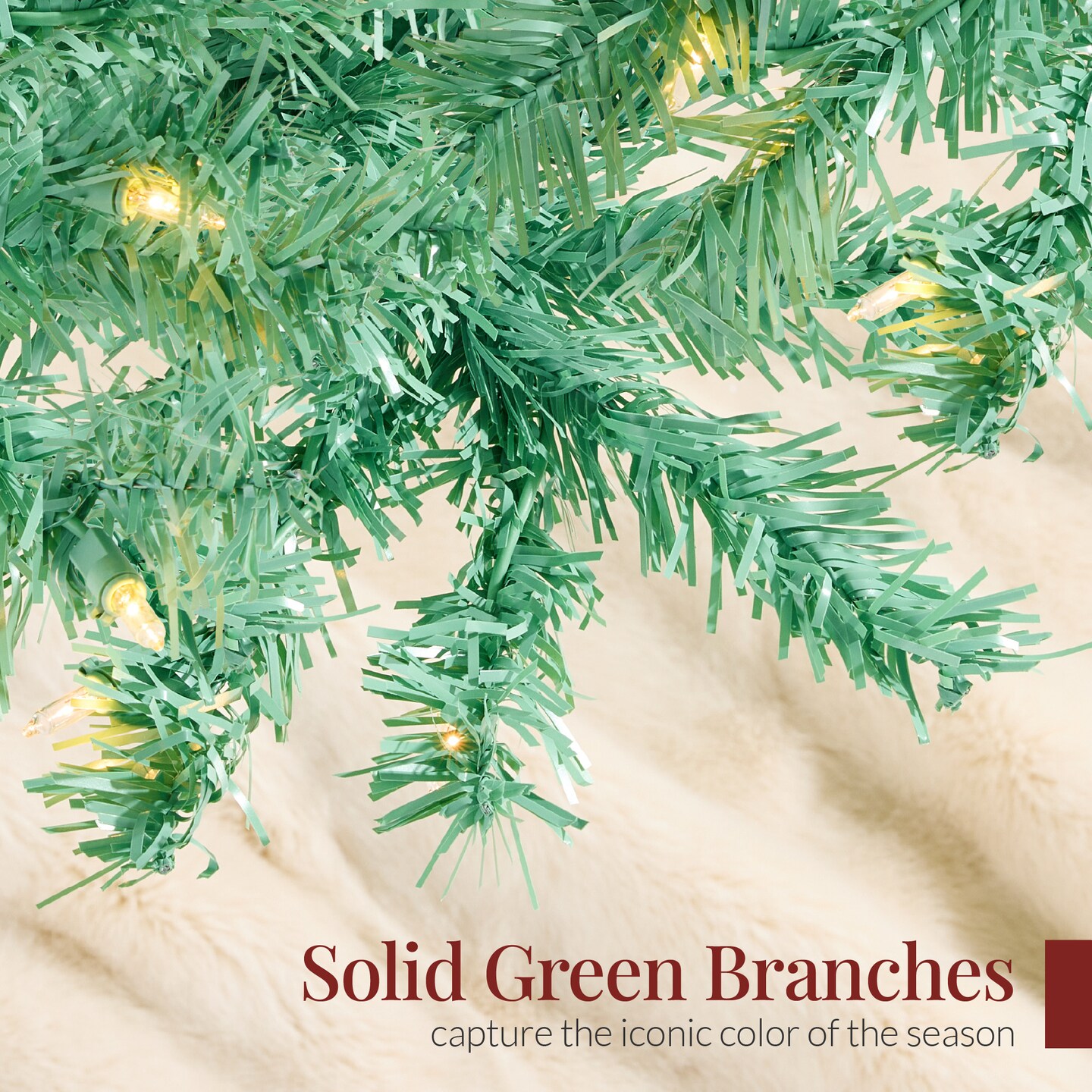 Best Choice Products Pre-Lit Sage Green Christmas Tree, Artificial Full Holiday Decoration w/ Incandescent Lights