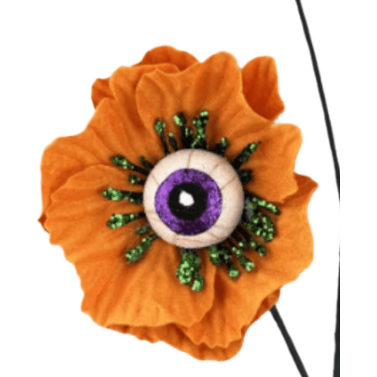 24&#x22; Eyeball Flower Spray: Orange