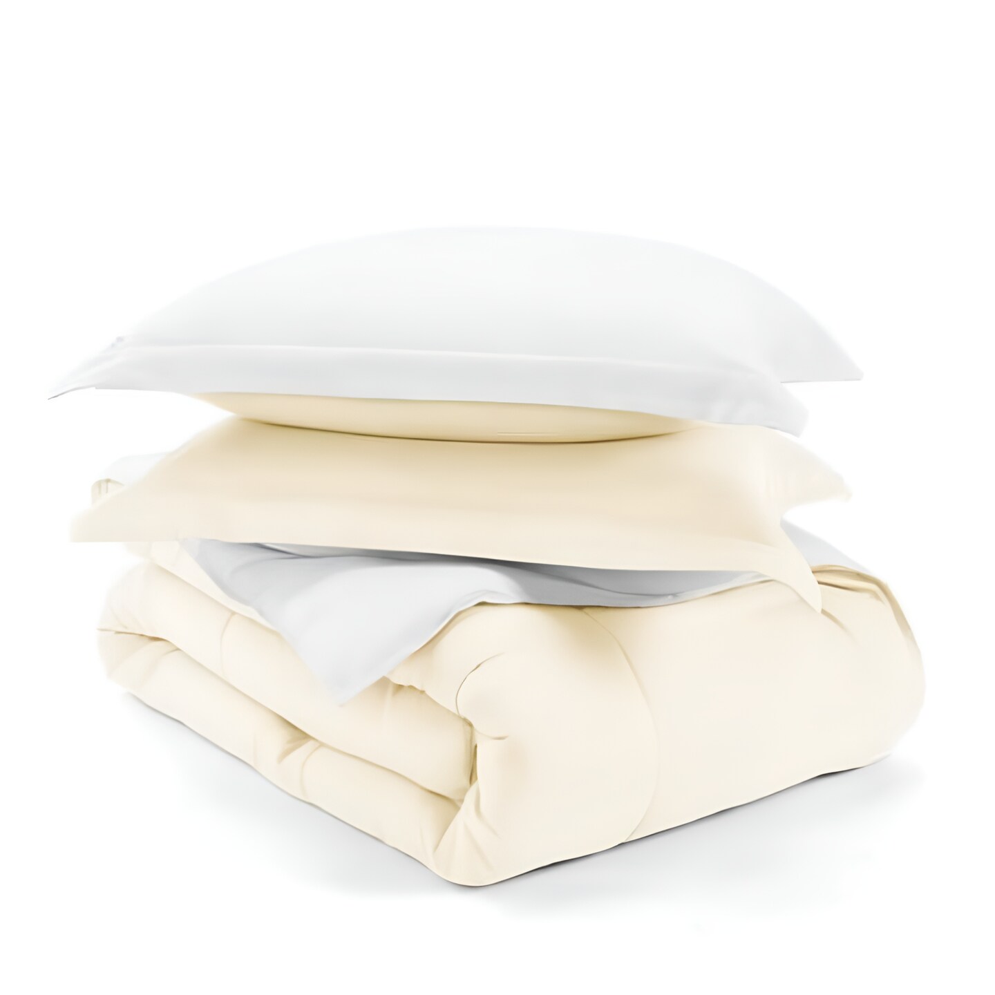 Microfiber Reversible Comforter Set with Baffle-Box Design