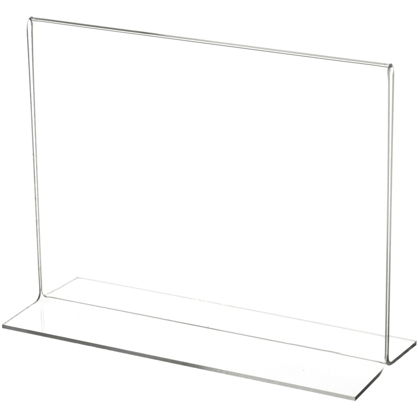 Plymor Clear Acrylic Sign Display / Literature Holder (Bottom-Load), 8" W x 6" H